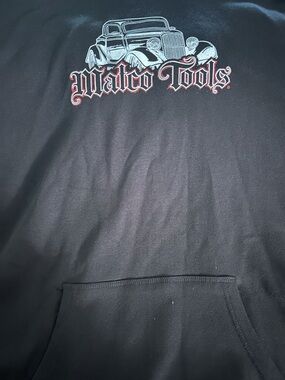 Matco Tools Black Pullover Hoodie with Vintage Car Graphic